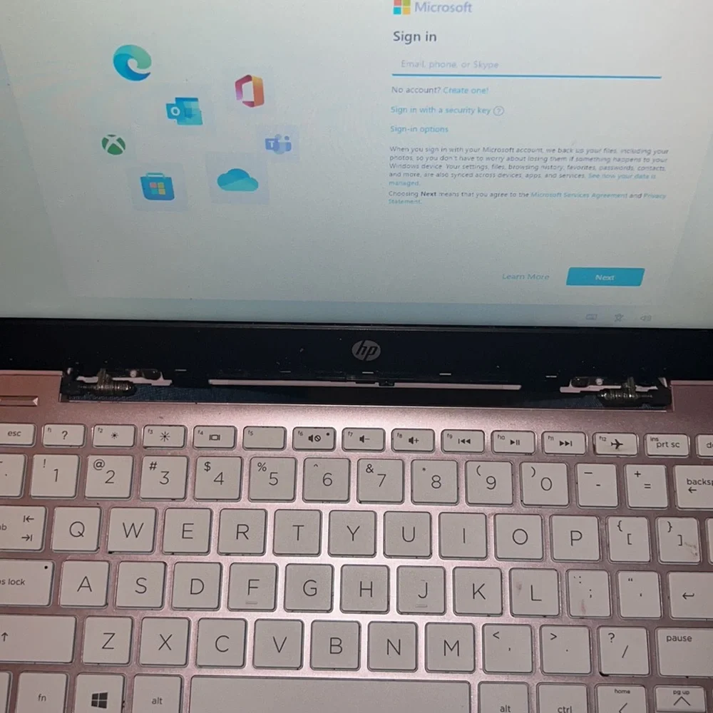 Pink hp Chromebook
